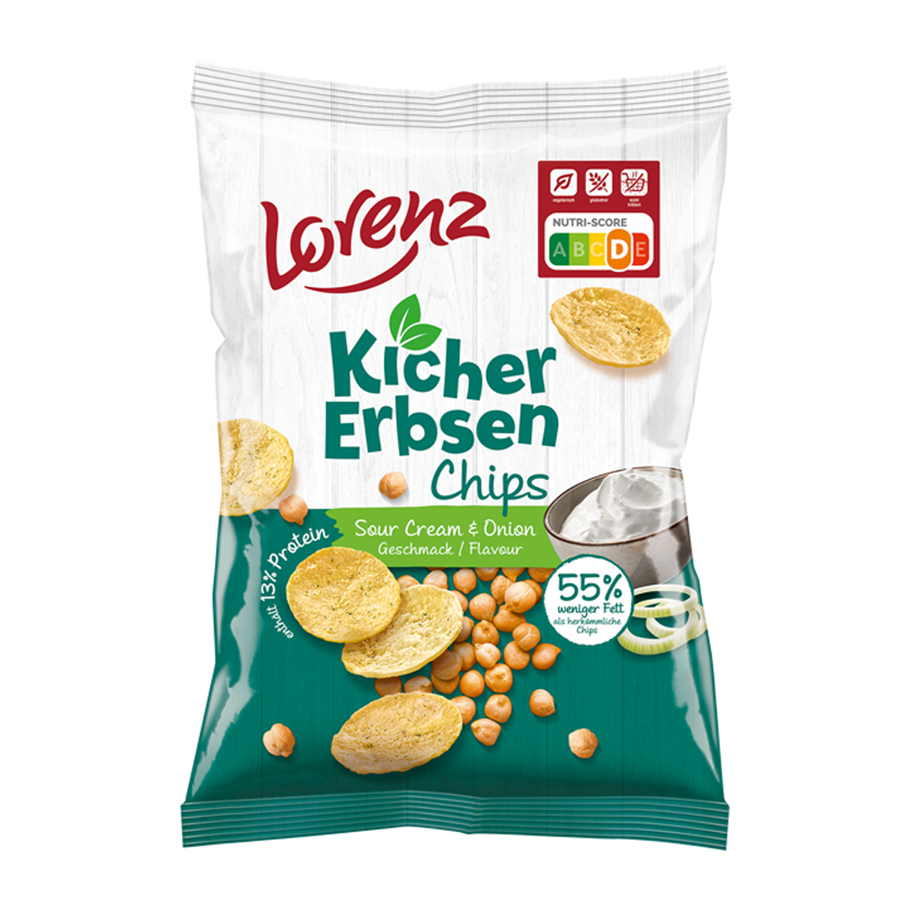 Kichererbsen-Chips Sour Cream & Onion