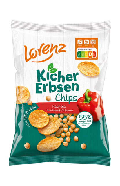 Kichererbsen-Chips Paprika